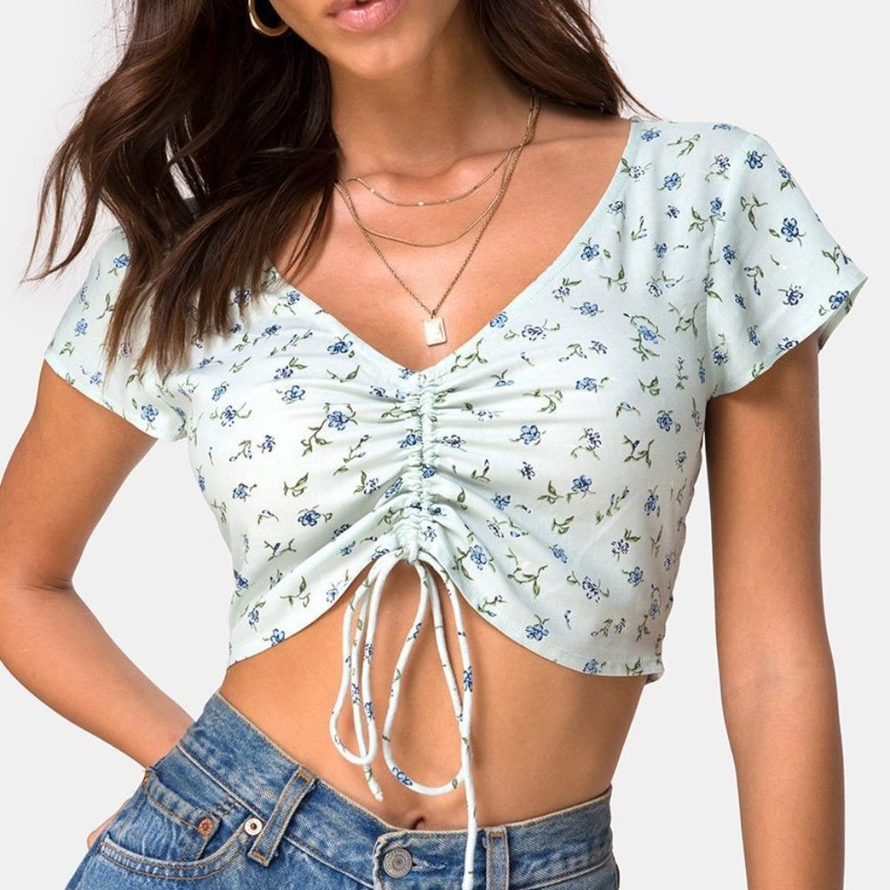 Motel Rocks Reato Top in Pretty Petal